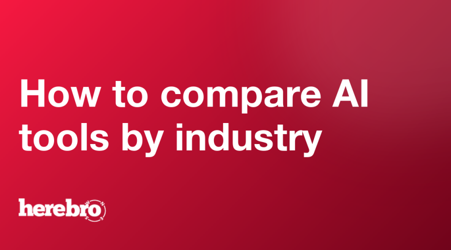 How to compare AI tools by industry